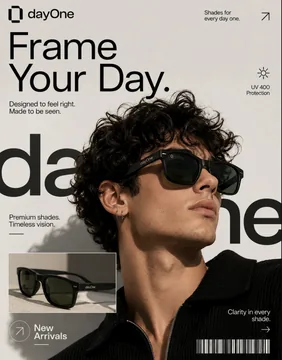 Eyewear campaign poster